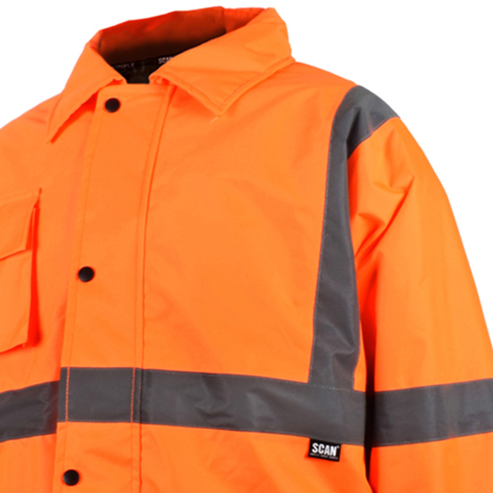 Scan Hi Visibility Motorway Jacket XL Orange Image 3