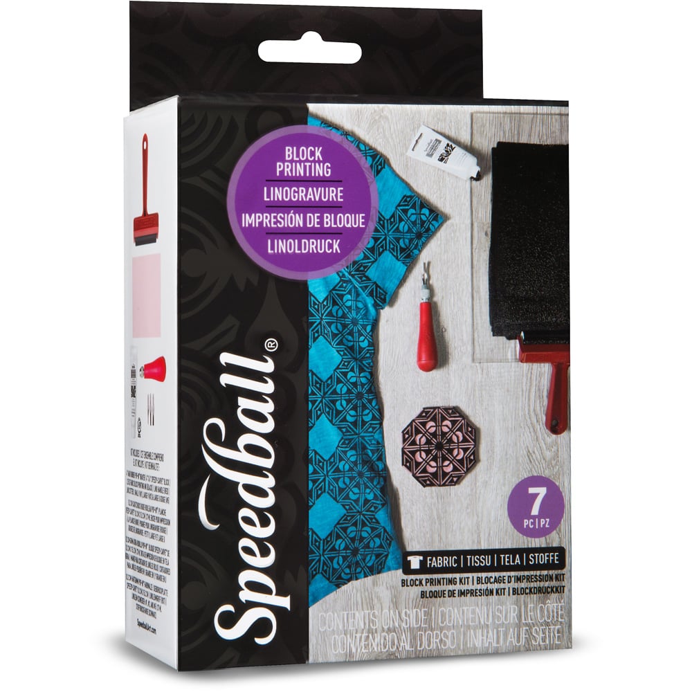 Speedball Multicoloured Starter Block Printing Fabric Set Image 3