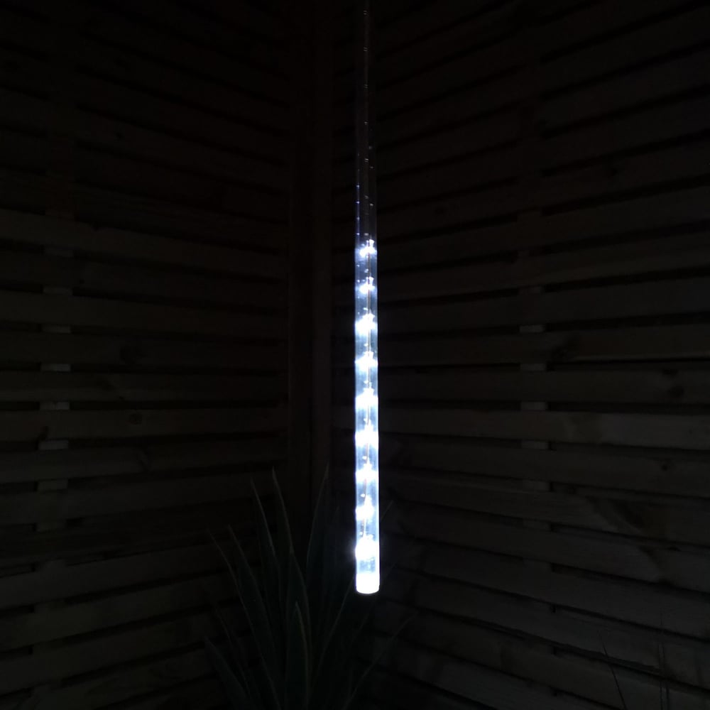 Premier 450 Cool White LED Snowing Shower Icicle Light 10.5m 15 Pack Image 4