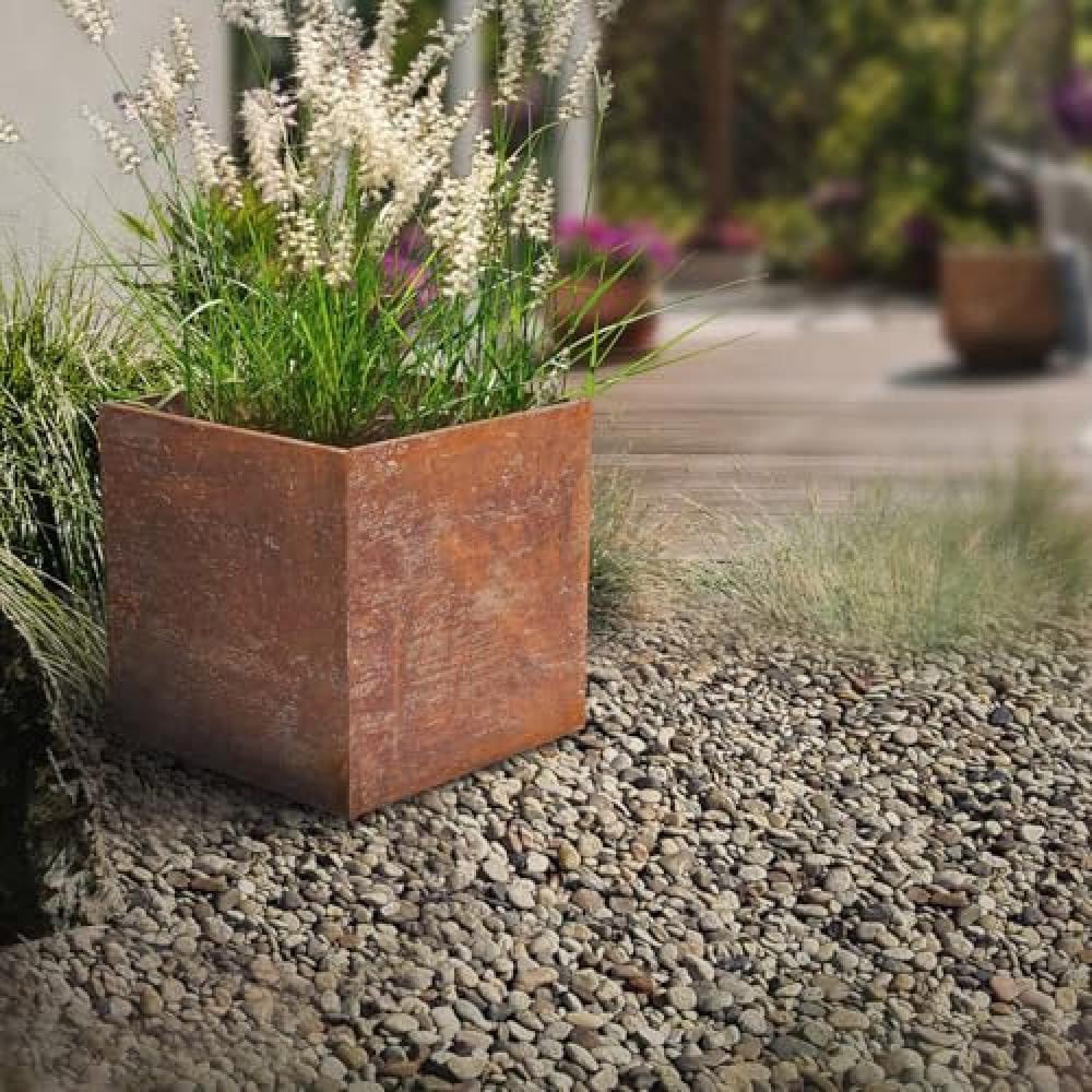 Fallen Fruits Brown Rust Square Planter 38.2cm Image 2