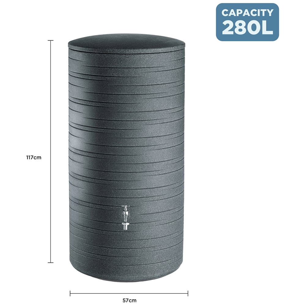 Charles Bentley Novara 280L Black Water Butt Image 4