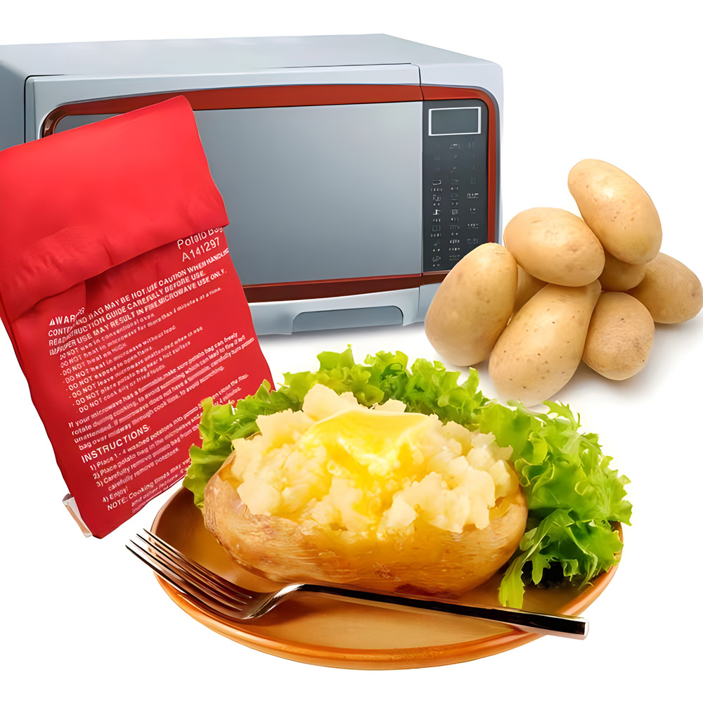 Avilo Reusable Microwave Potato Cooking Bag 2 Pack Image 2