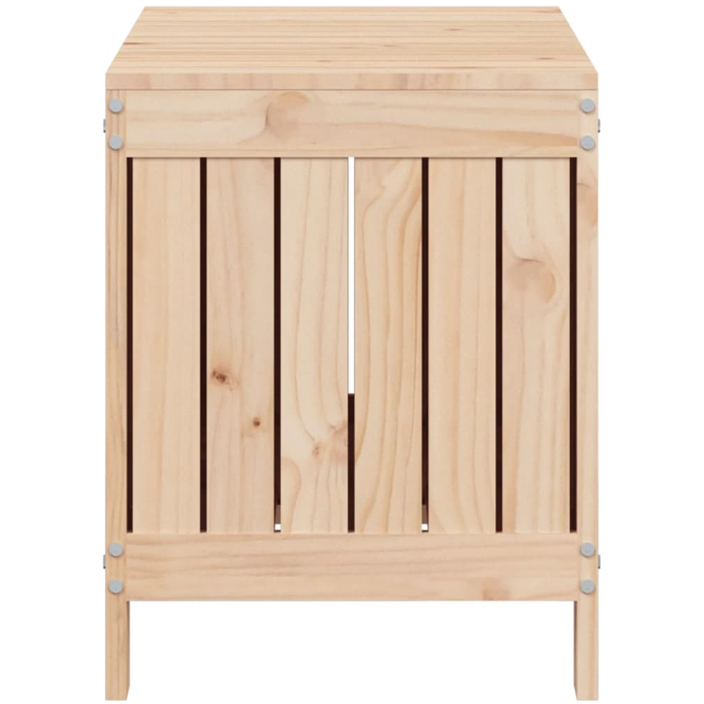 vidaXL 54 x 76 x 42.5cm Brown Pine Wood Garden Storage Box Image 6