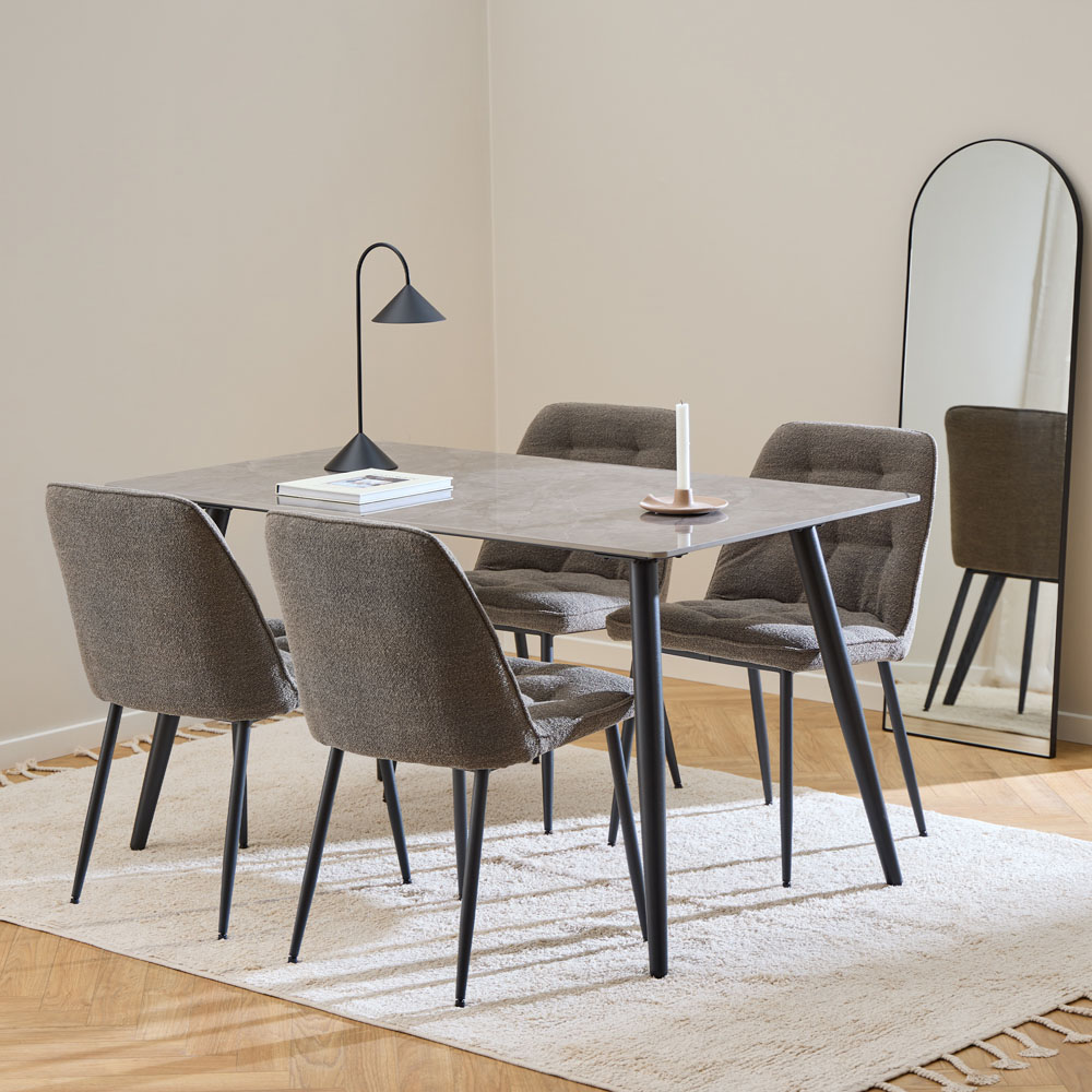 Florence Brooke Set of 2 Taupe Dining Chair Image 8