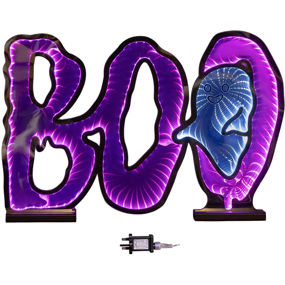 Samuel Alexander Halloween Light up BOO Infinity Decoration 60cm Image 1