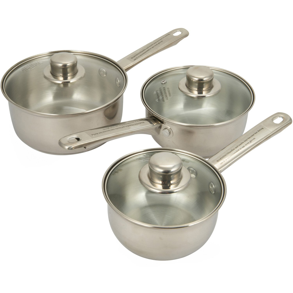 5-Piece Stainless Steel Cookware Set Chrome Image 6