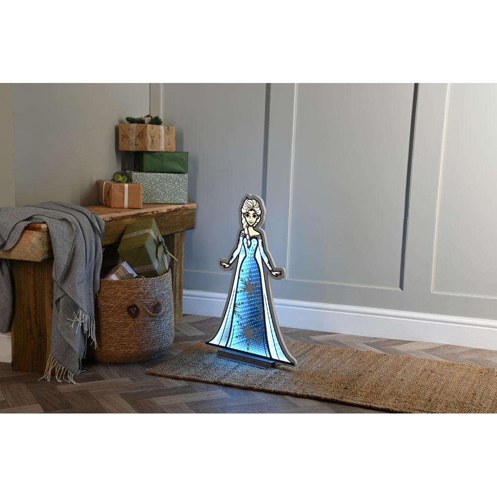 Festive Blue and White LED Infinity Disney Elsa Light 60cm Image 2
