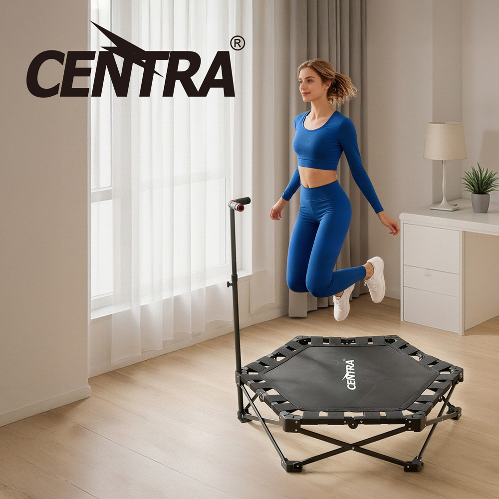 Spector Centra 42 inch Foldable Trampoline with Handrail Image 8