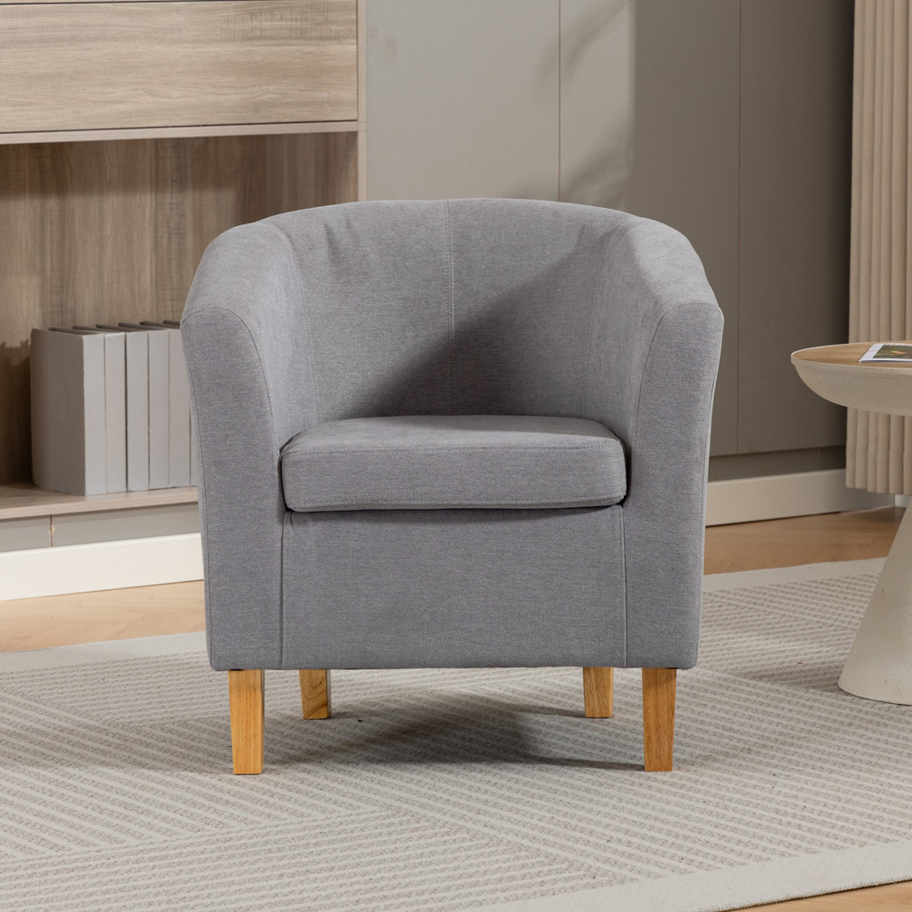 Artemis Home Millie Grey Fabric Accent Chair Image 3