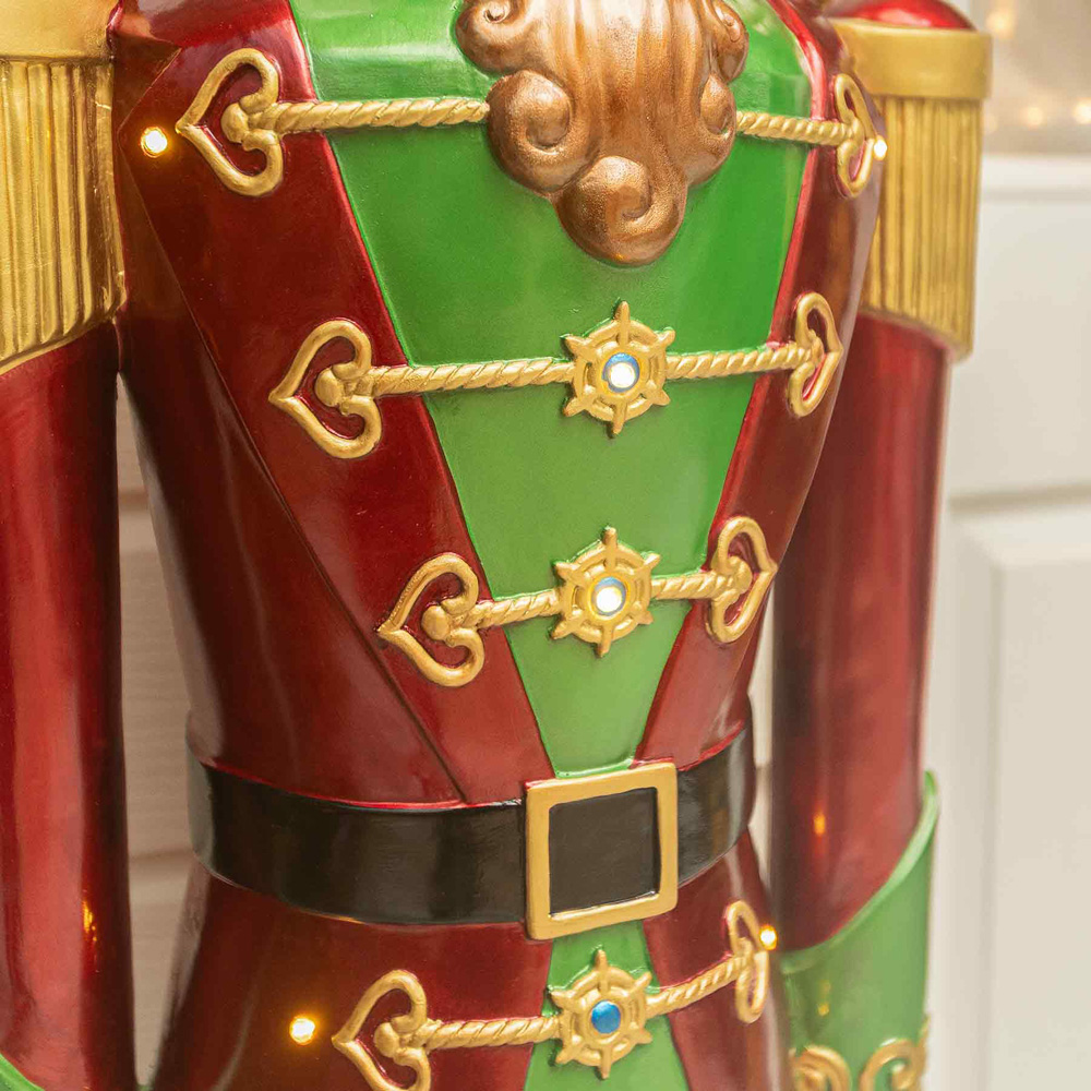 The Christmas Centre Multicolour LED Lights Traditional Nutcracker Soldier 5.5ft Image 5