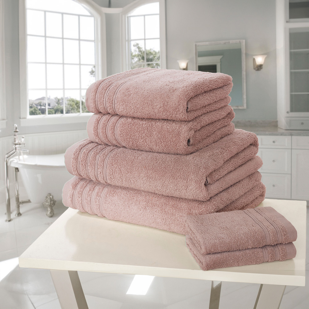 Rapport Home So Soft Dusky Pink Cotton Face Cloth Image 2