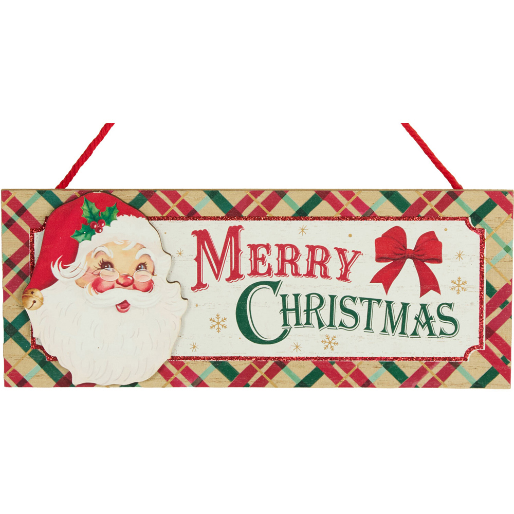 Wooden Merry Christmas Plaque Image 3