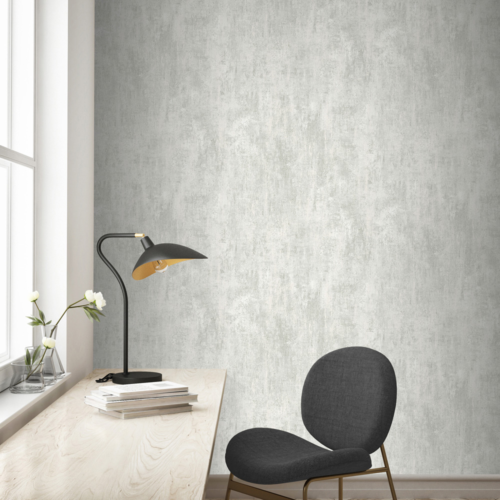 Muriva Phelan Stone-Inspired Texture Green Wallpaper Image 6