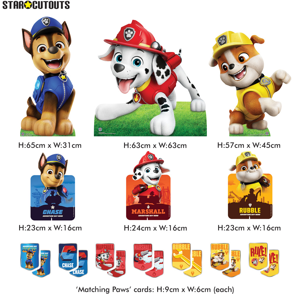 Star Cutouts Chase Marshall Rubble Multi Pack Cutout 2.2ft Image 4