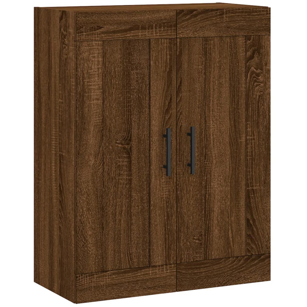 vidaXL 2 Door Brown Oak Wall Mounted Cabinet Image 2