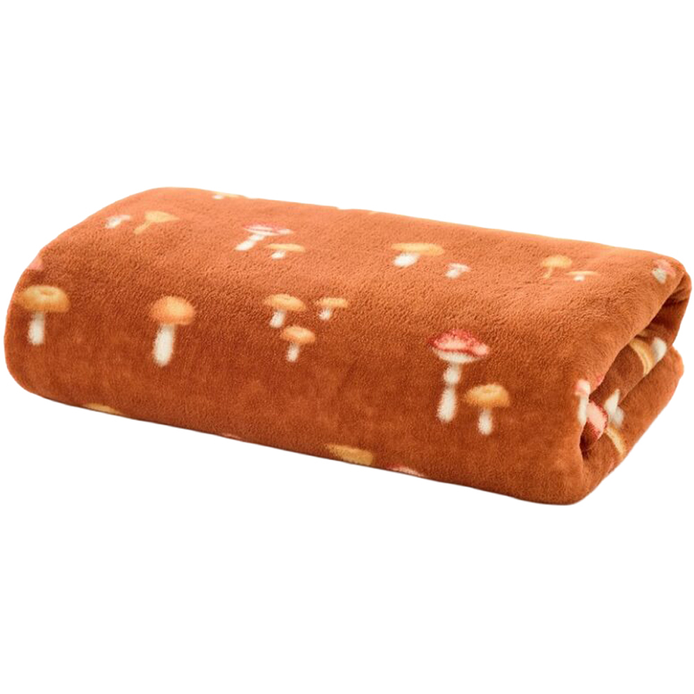 Deyongs Rust Toadstool Scatter Throw 140 x 180cm Image 1