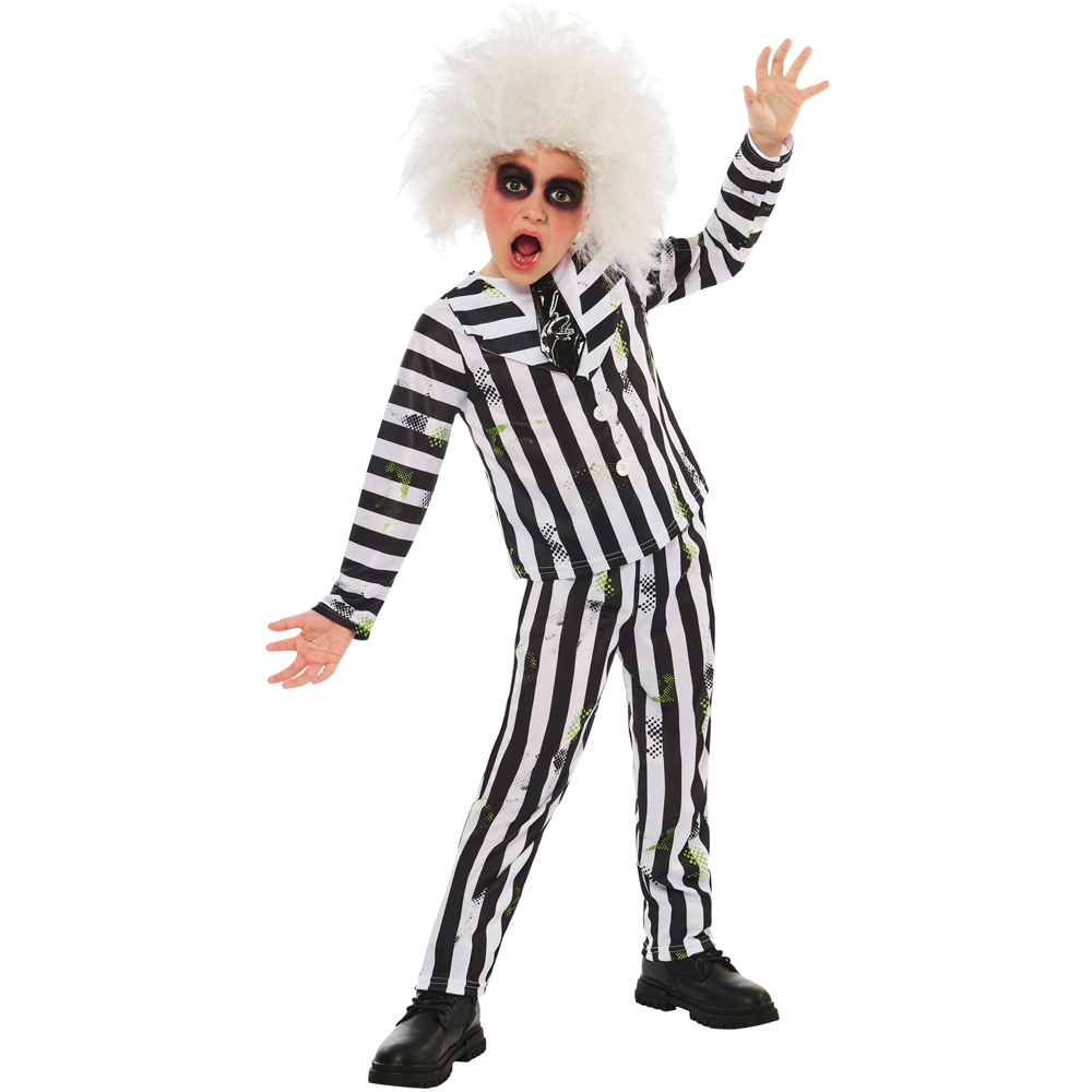 Beetlejuice Kids Unisex costume – Includes Wig  S Image 3