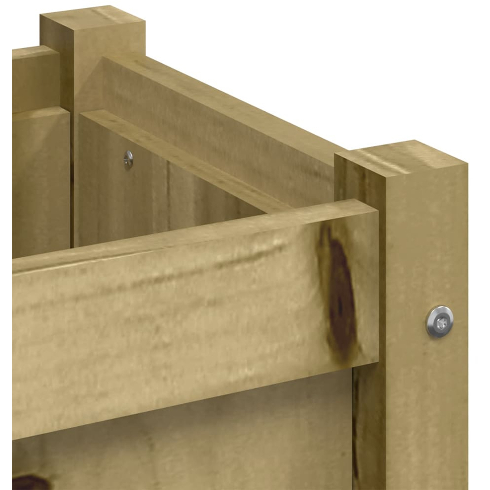 vidaXL Natural Impregnated Pine Wood Garden Planter 180 x 31 x 31cm Image 8