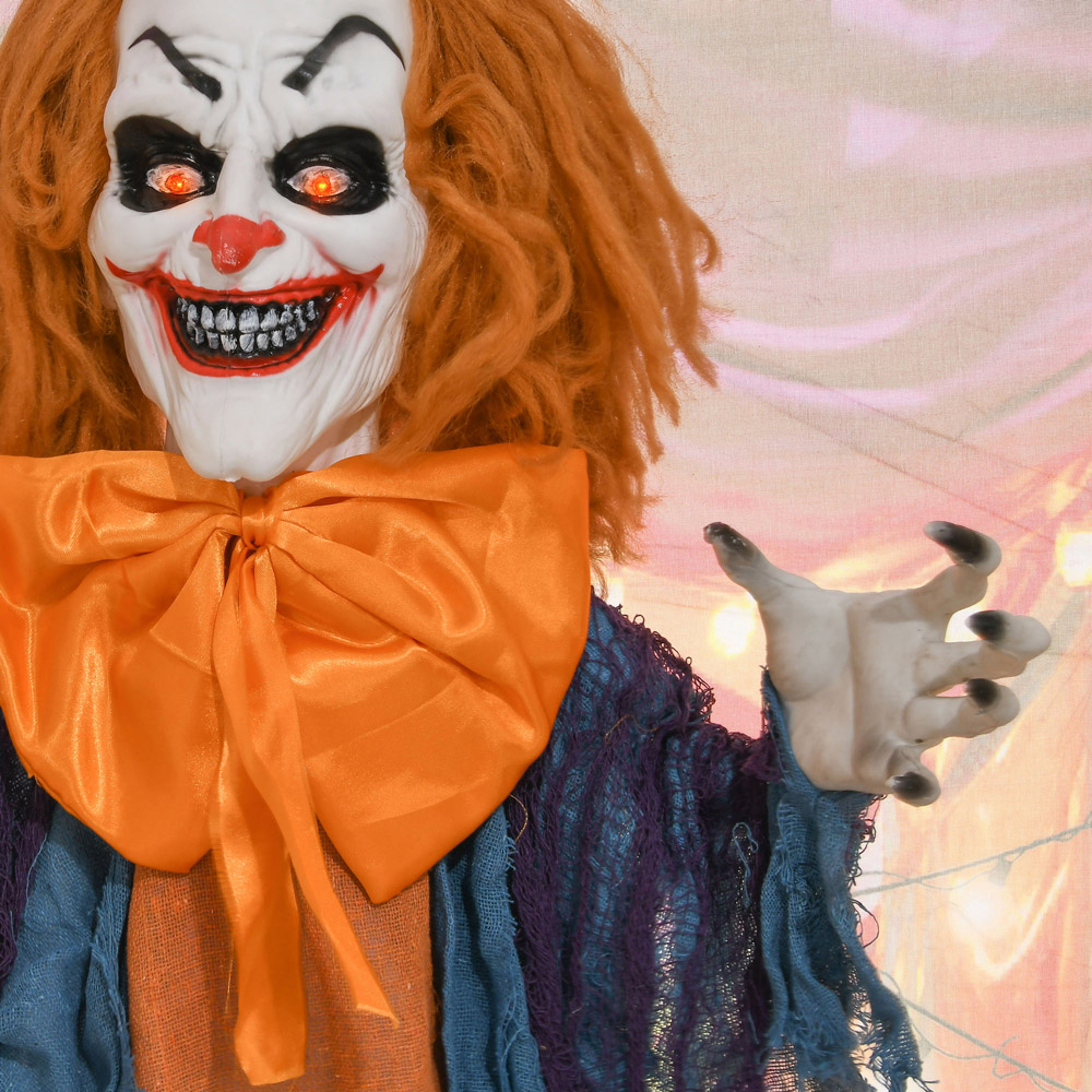 HOMCOM Circus Clown Animated Prop Outdoor Halloween Decoration Image 4