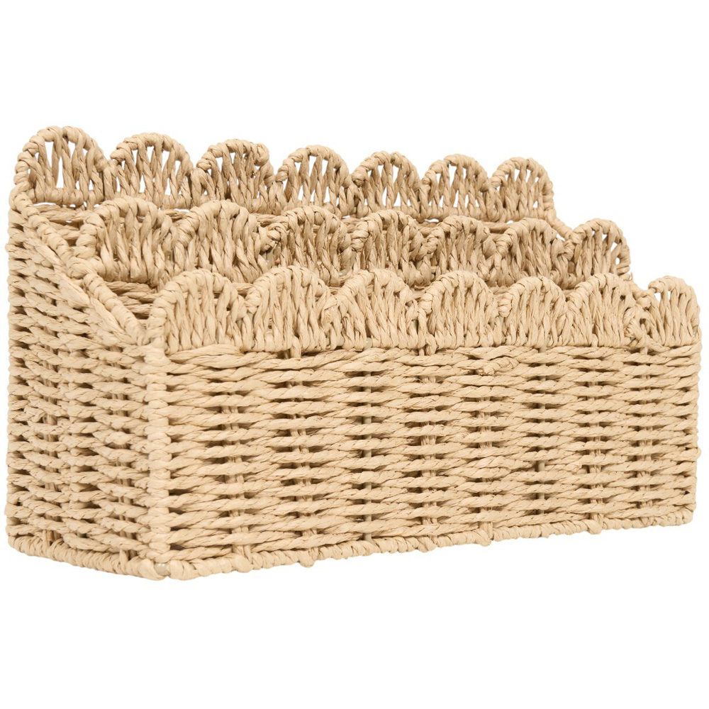 Scalloped Letter Rack Natural Image 2