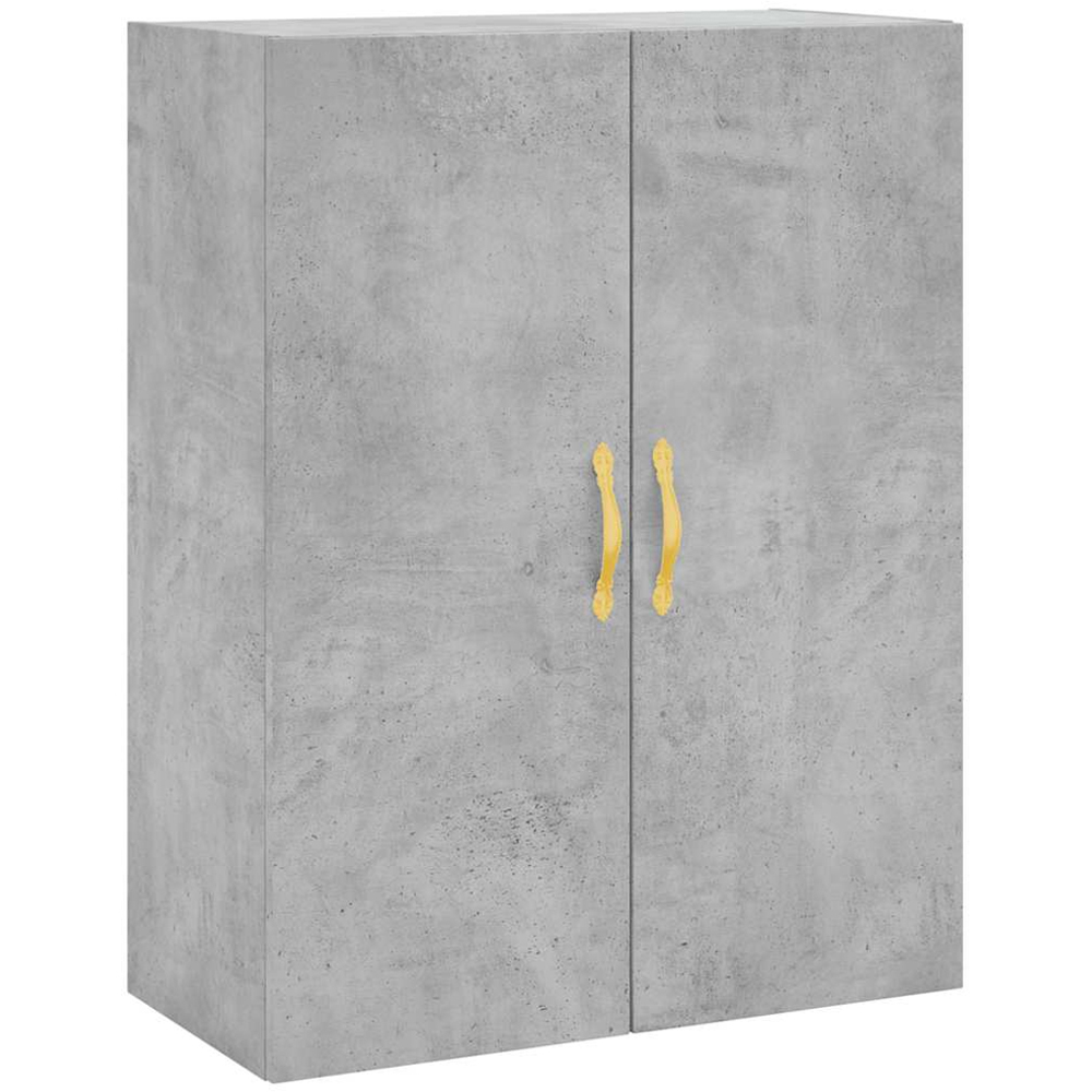 vidaXL 2 Door Concrete Grey Wall Mounted Cabinet Image 2