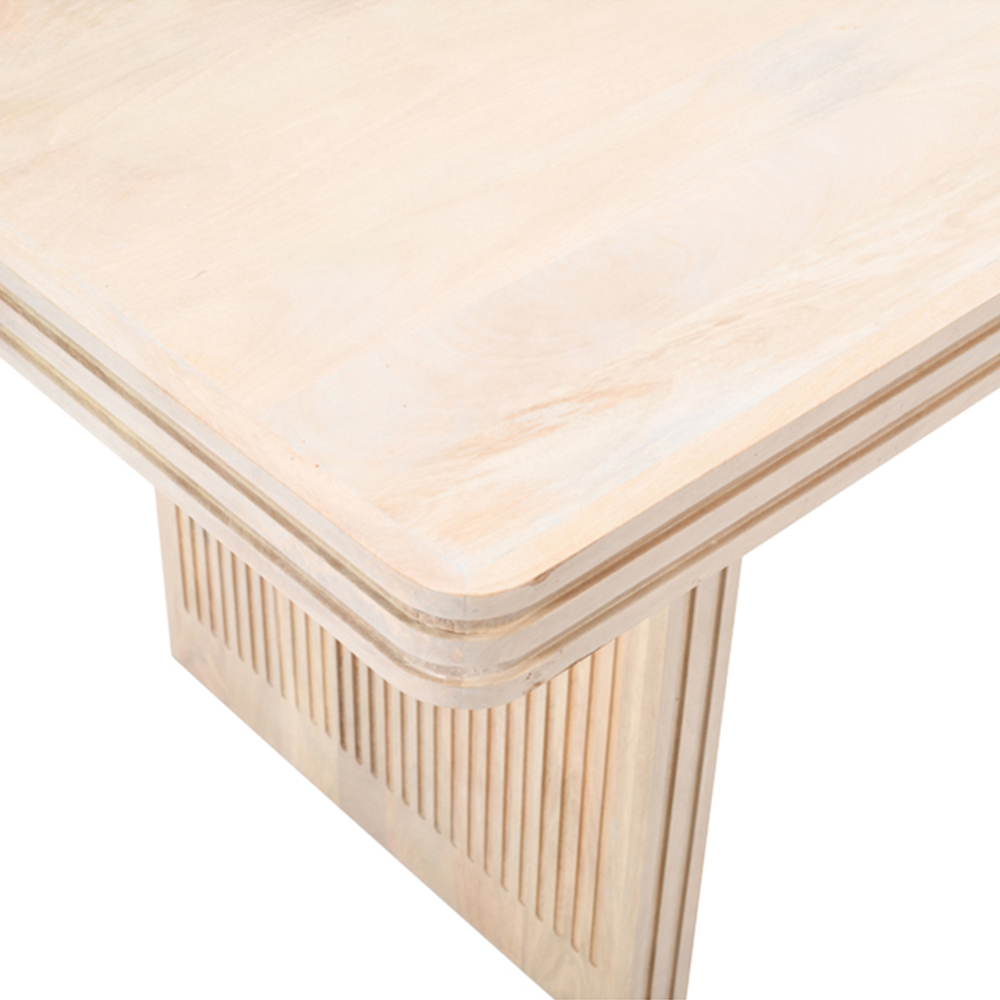 Brooklyn Hudson 6 Seater Carved Mango Wood Dining Table Image 6