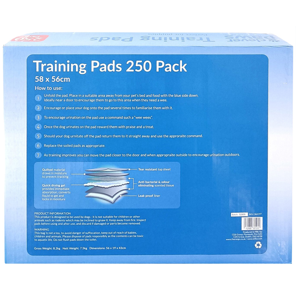 Clever Paws Training Pads 250 Pack Image 2