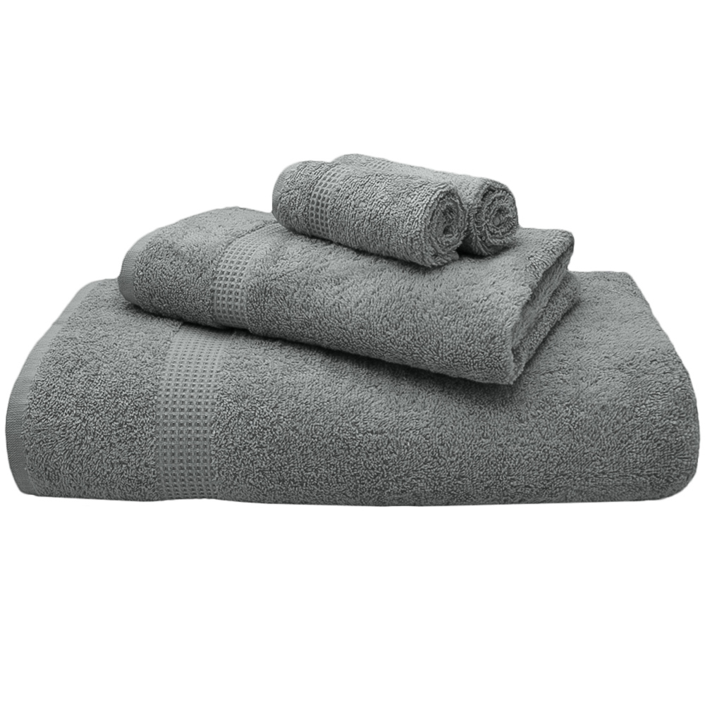 Mayfair Egyptian Cotton Grey Bath Sheet Set of 2 Image 1