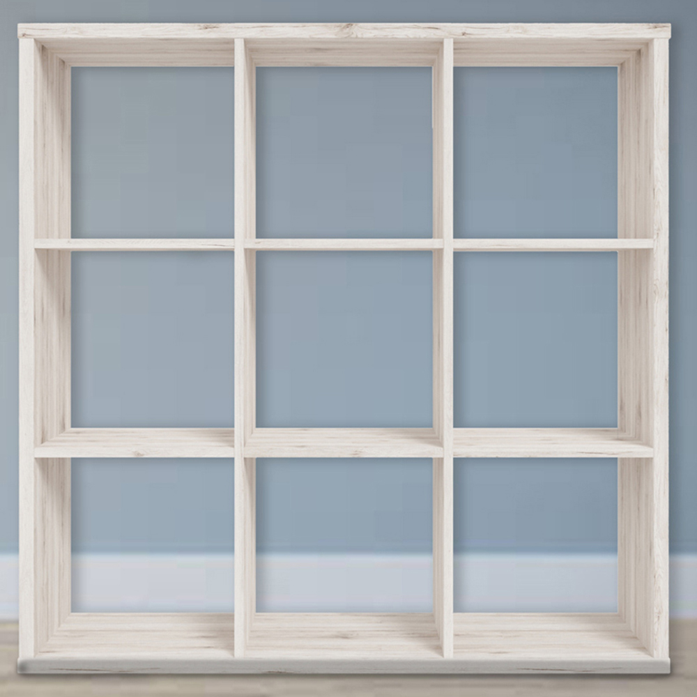 Florence Mauro 9 Shelf Sand Oak Bookcase Image 1
