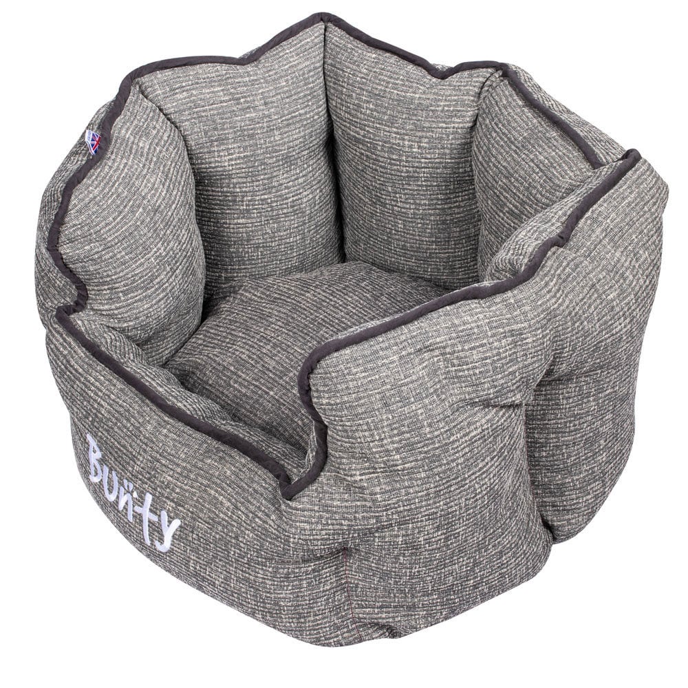 Bunty Regal Medium Fossil Grey Oval Pet Bed Image 3