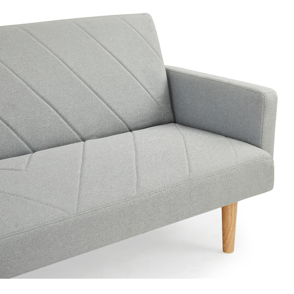 Home Detail Ryan 2 Seater Light Grey Sofa Bed Image 6