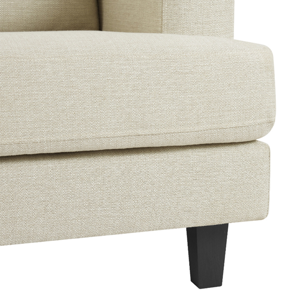 Home Detail Dale 3 Seater Beige Linen Sofa Image 8