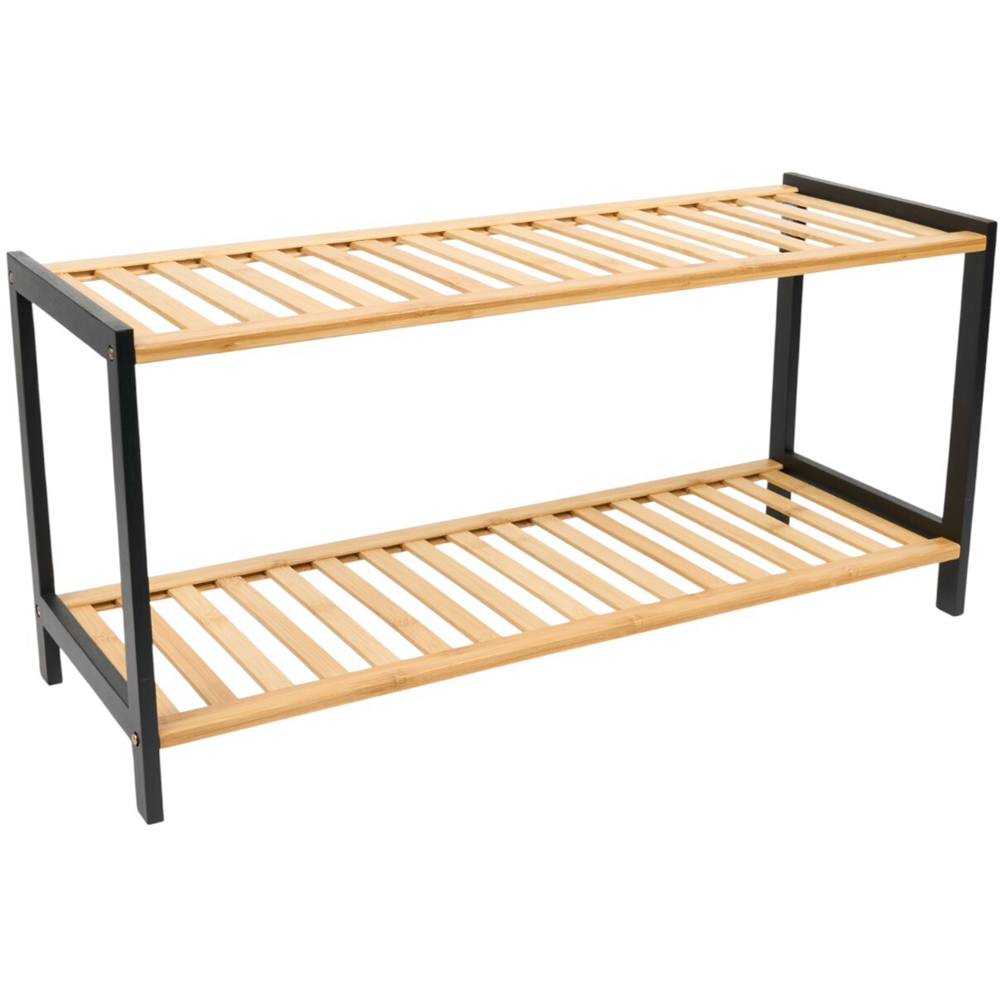 2 Tier Bamboo Shoe Rack Image 6
