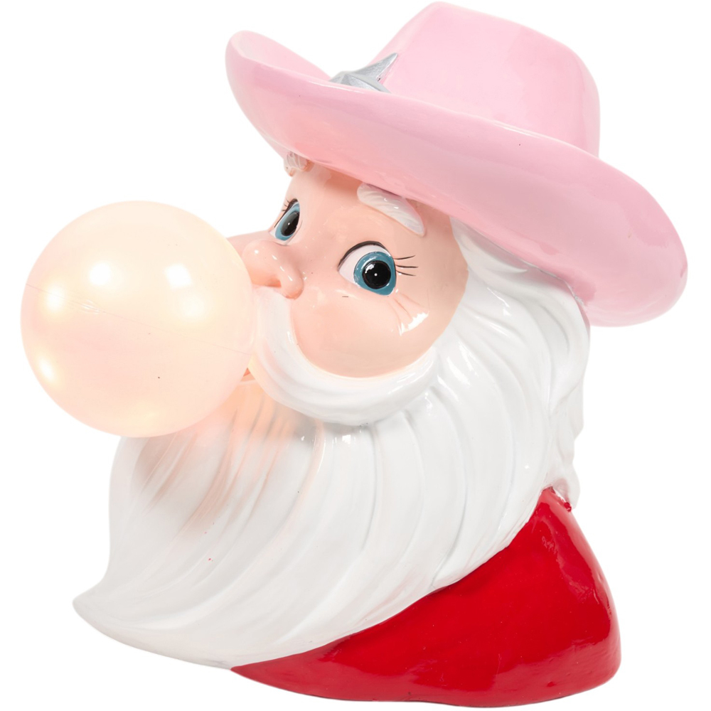 Light Up Bubblegum Santa Decoration Image 4