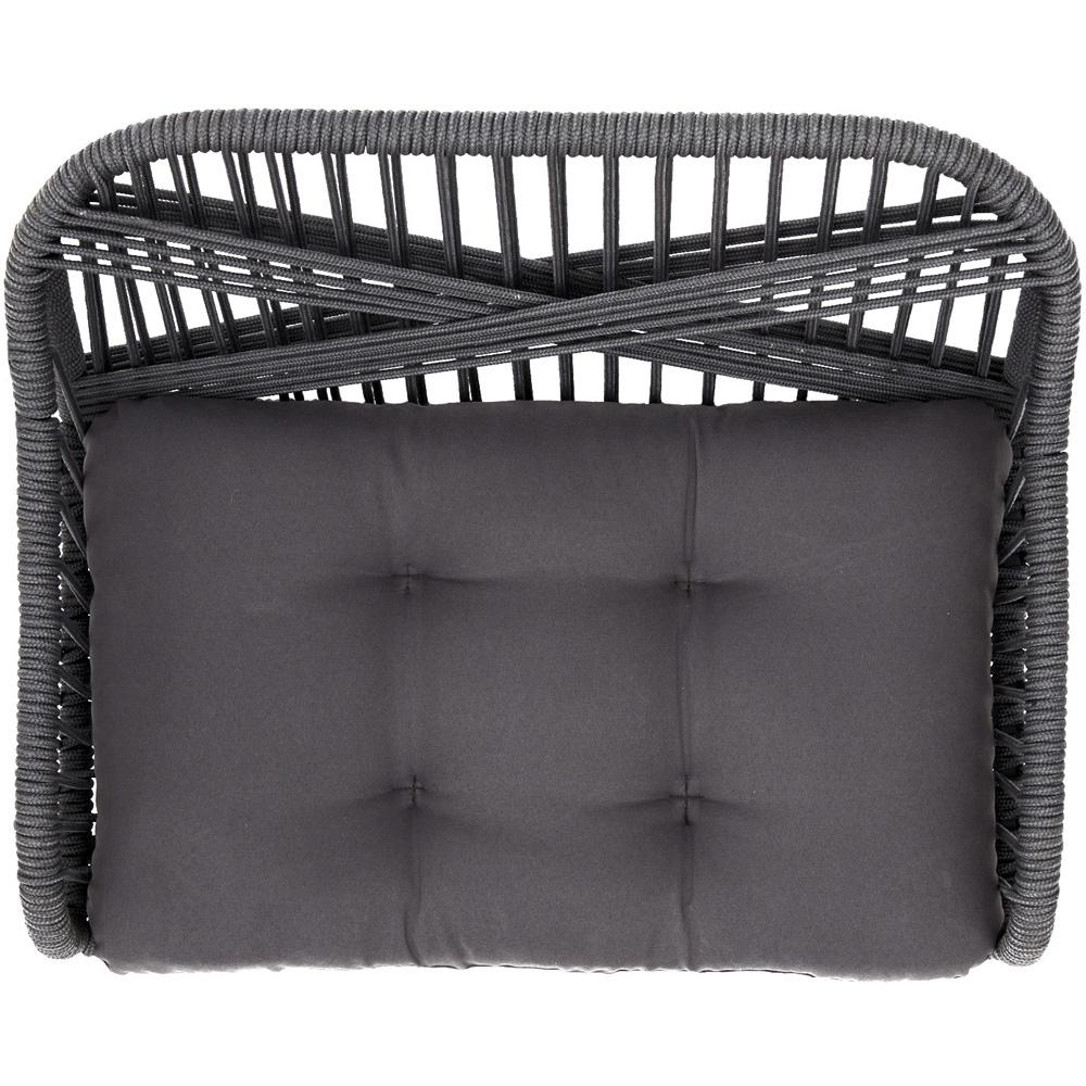 Teamson Pets Rope Woven Water Resistant Pet Bed Settee with Cushion Image 5