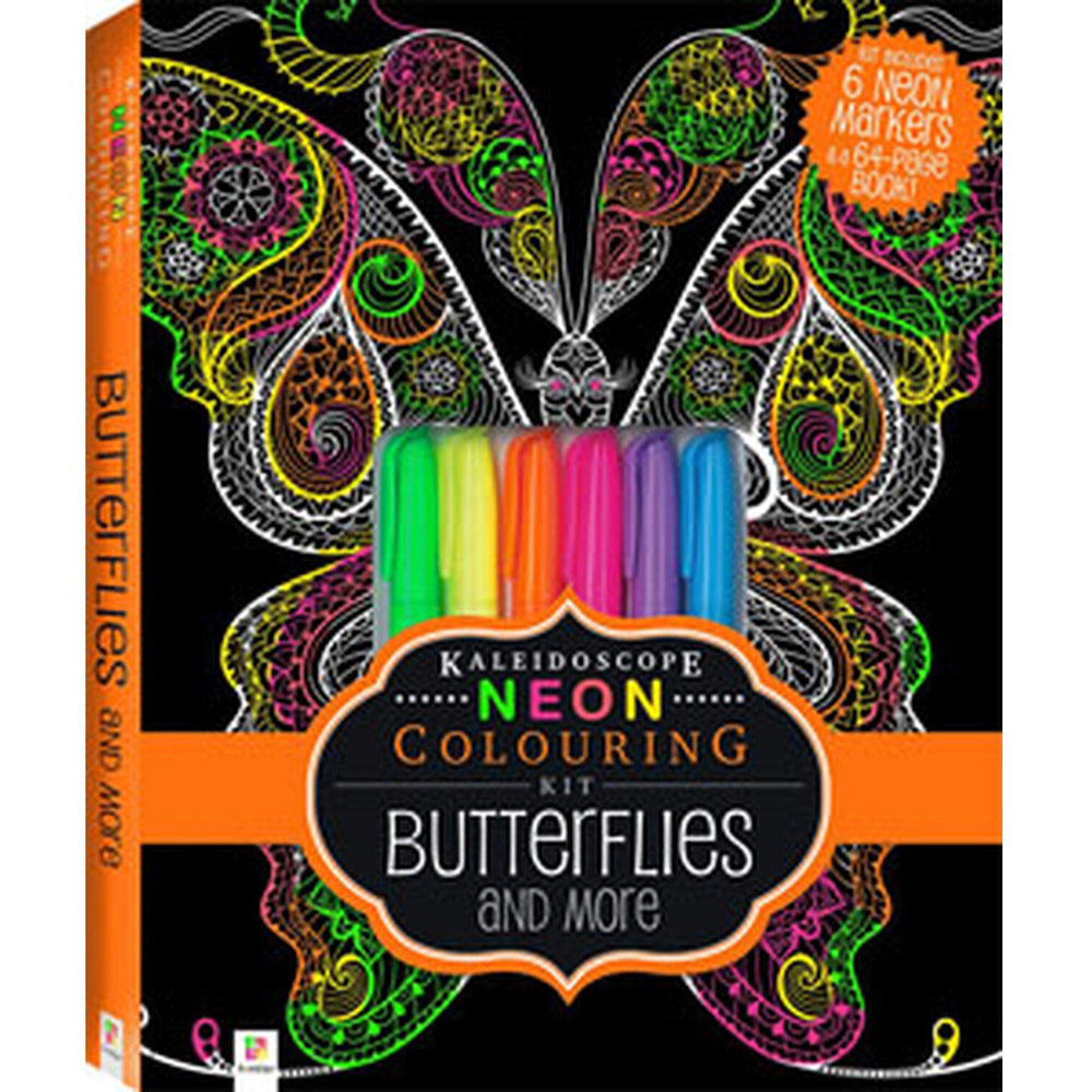 Single Hinkler Kaleidoscope Neon Colouring Art Set in Assorted styles Image 3