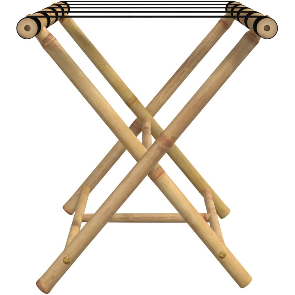 Walplus 2 Shelf Bamboo Folding Luggage Rack Image 5