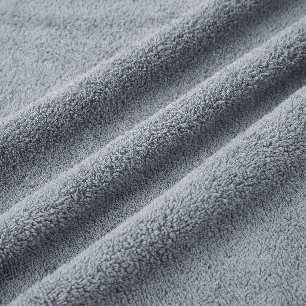 Living and Home Soft Polyester Dark Grey and Light Grey Gold Star Towel Set of 4 Image 6