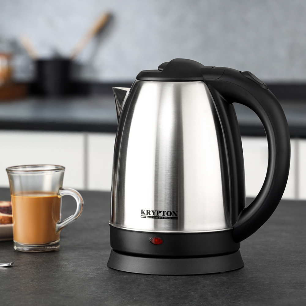 Krypton KNK6639UK Cordless Stainless Steel 1.8L Electric Kettle 1500W Image 2