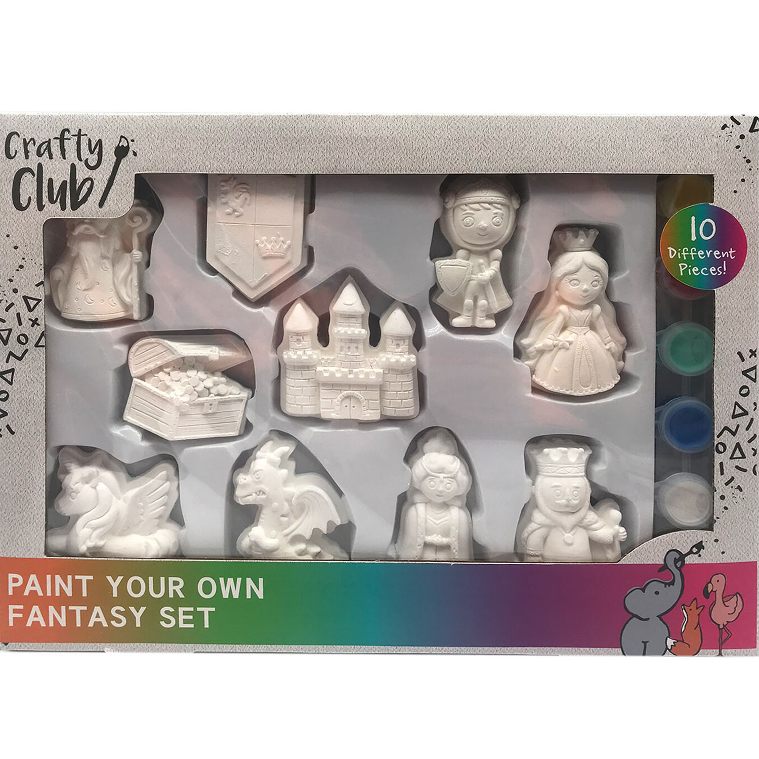 Crafty Club Paint Your Own Fantasy Plaster Figures Set 10 Pack Image