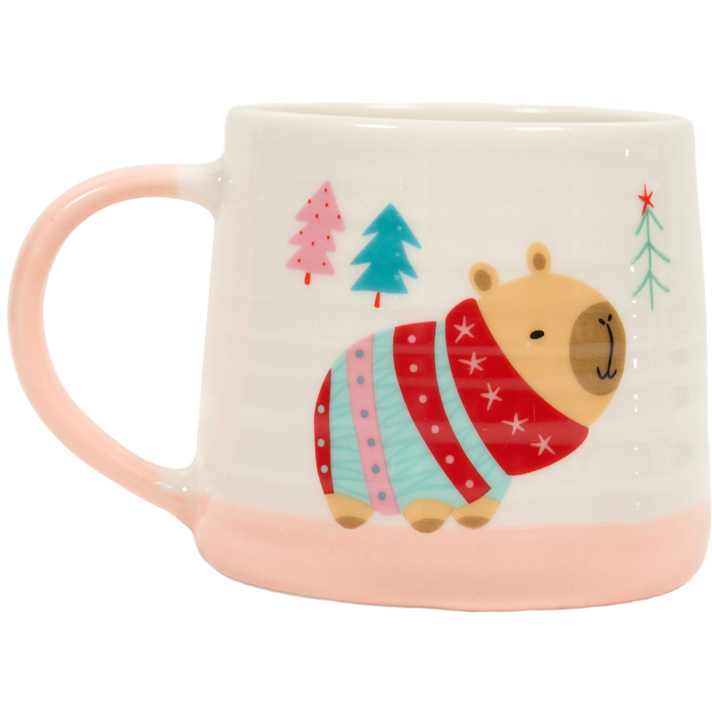 Capybara Ribbed Mug Image 2