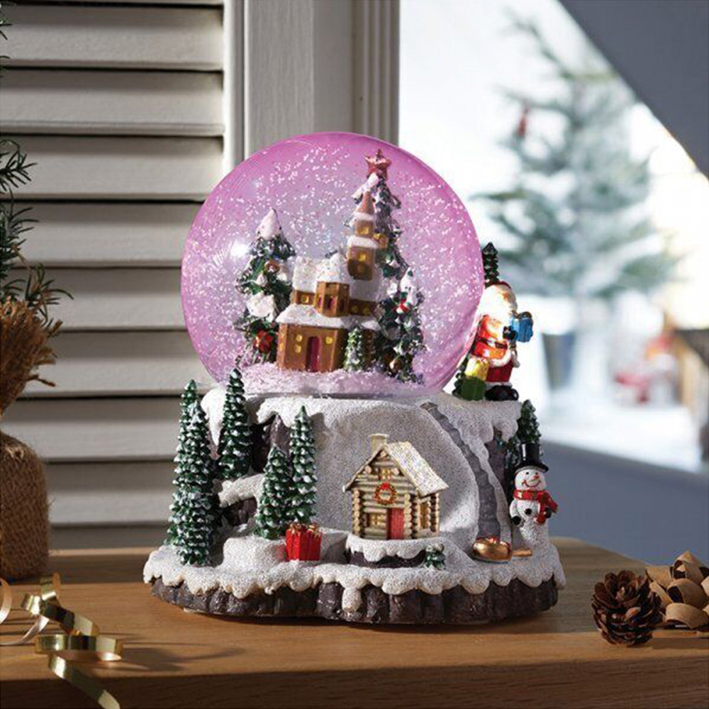 Marco Paul Village Wonderland Snow Sphere Christmas Decoration Image 3