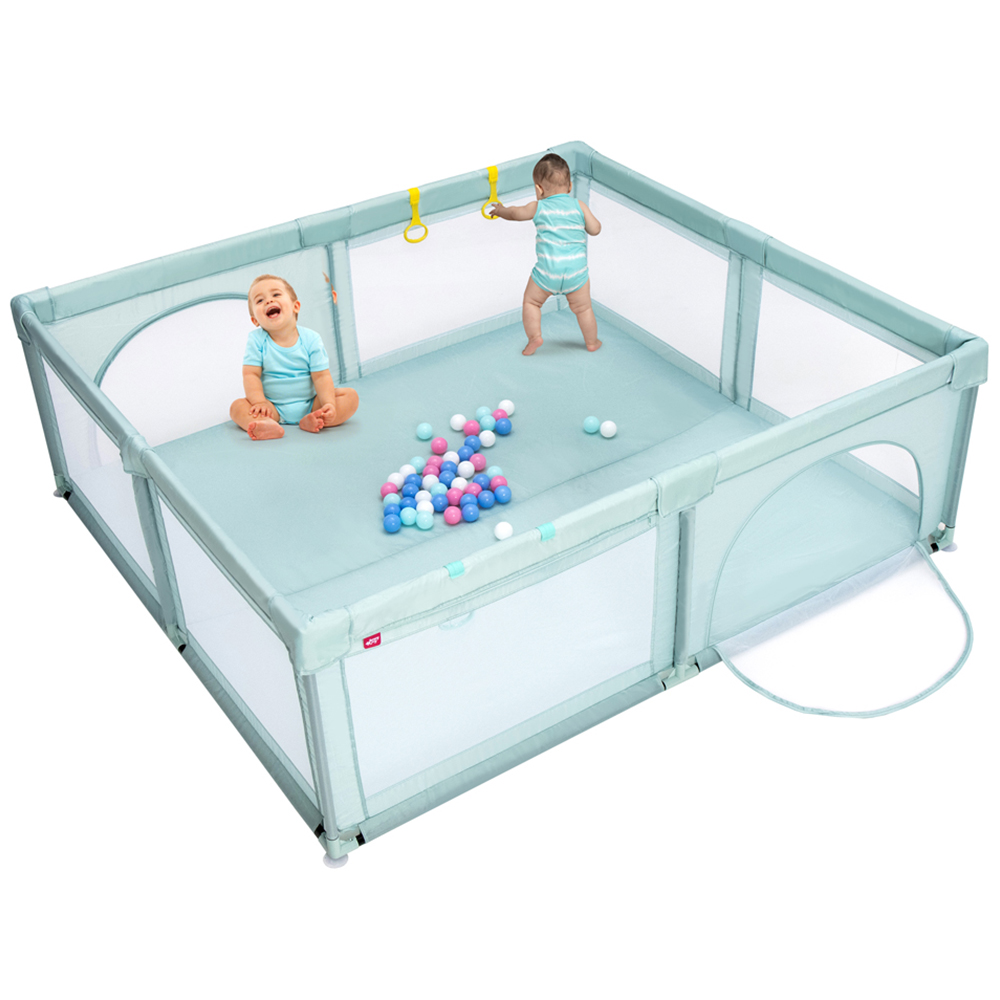 Costway Blue Kids Playpen Image 1