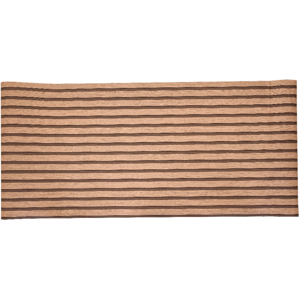 Living and Home Wood Grain Stripe Orange Rectangle PVC Self Adhesive Wallpaper Image 3