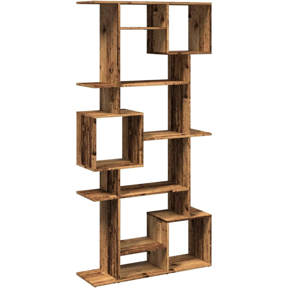vidaXL 9 Shelf Brown Book Cabinet Image 2