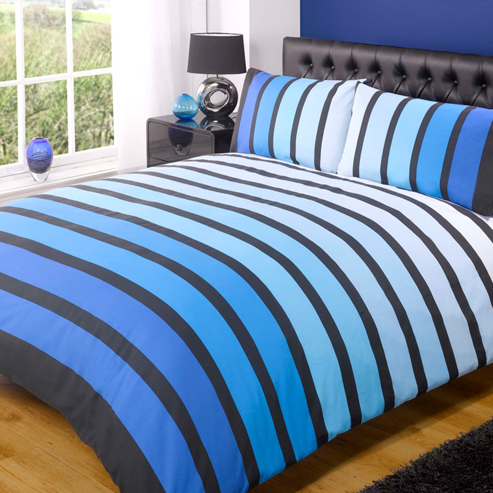Rapport Home Soho King Size Blue Duvet Set Image 1