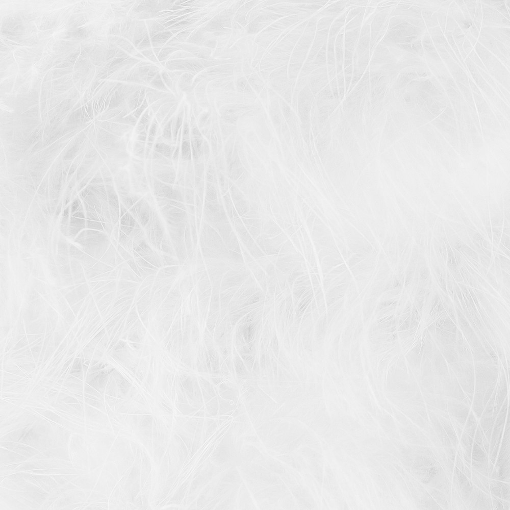 Happy Homewares White Real Feather Decorated Pendant Shade Small Image 2