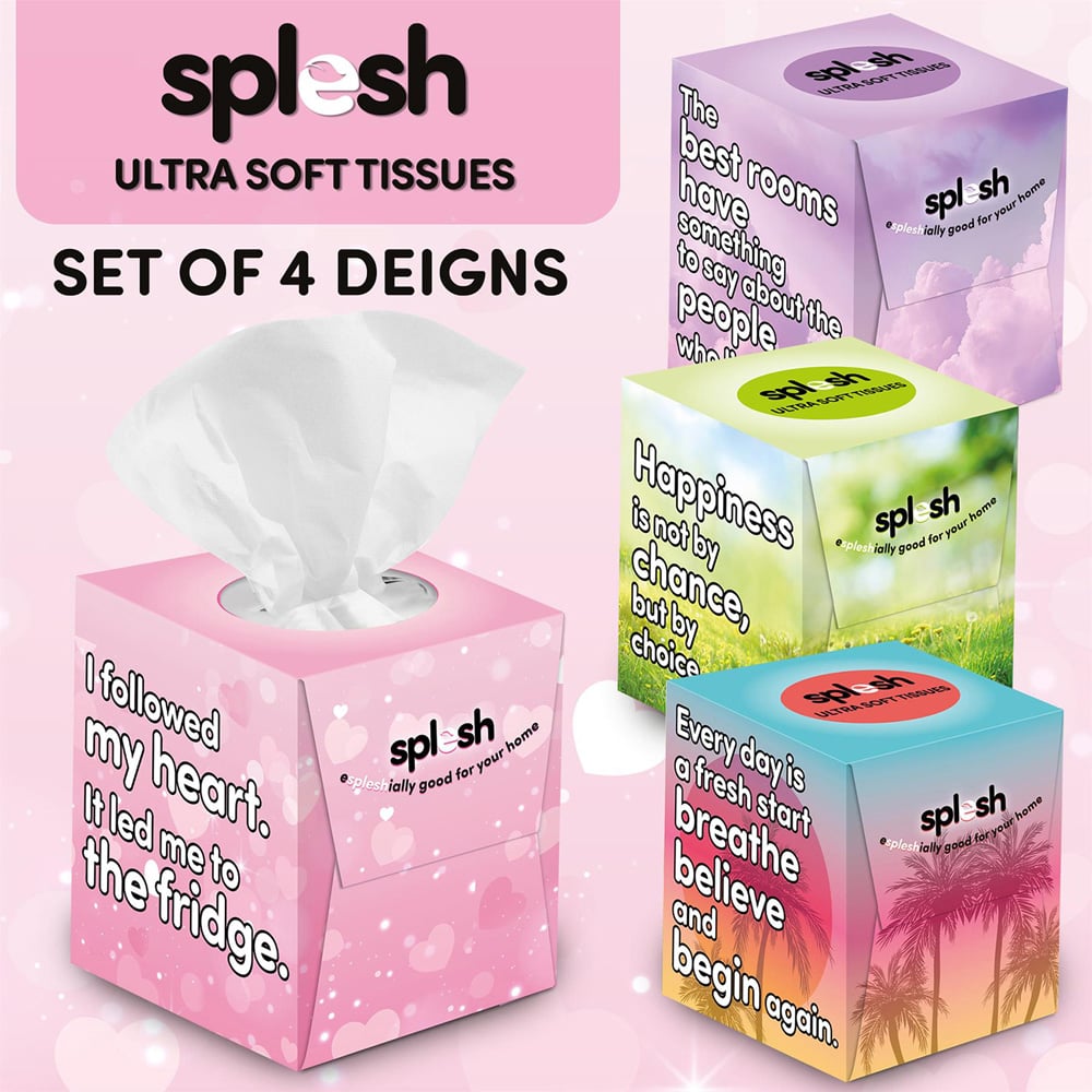 Splesh 3-Ply Ultra Soft Facial Tissue Box 24 Pack Image 9