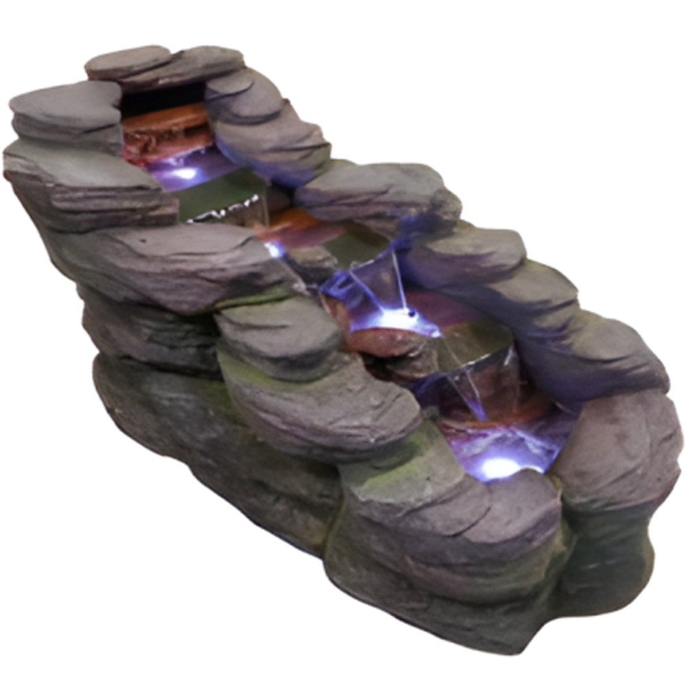Tranquillity Zen Stone LED Solar Water Feature Image