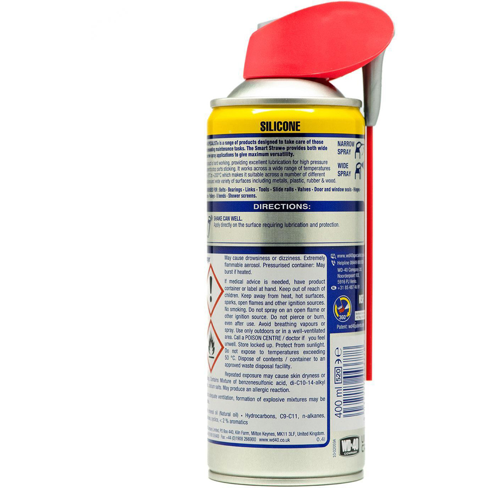WD-40 Specialist All-Weather Protection Silicone Lubricant Spray 400ml 3 Pack Image 5